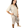TIW-Women's-Cotton-PJ-Capri-Set-Cream-Gold (1)
