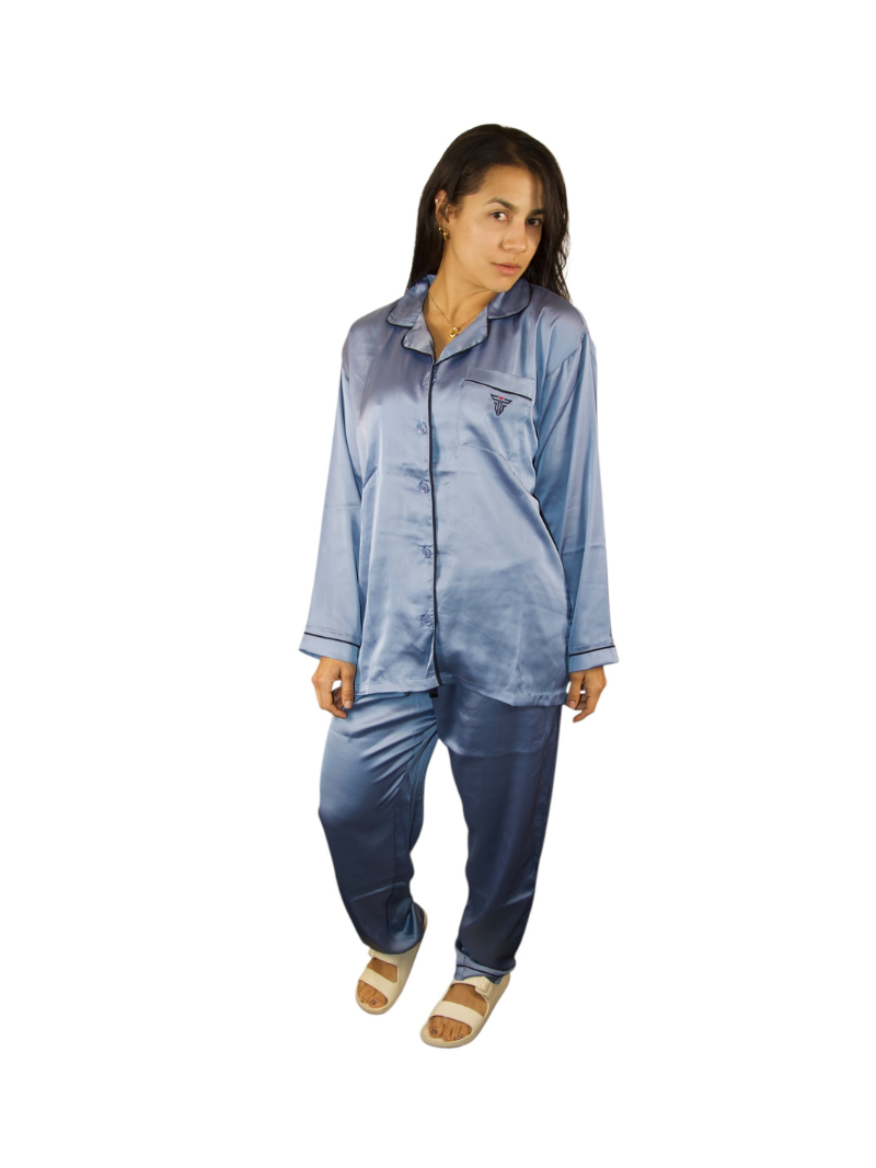 TIW-Women's-Night-Set - Satin-Blue (1)