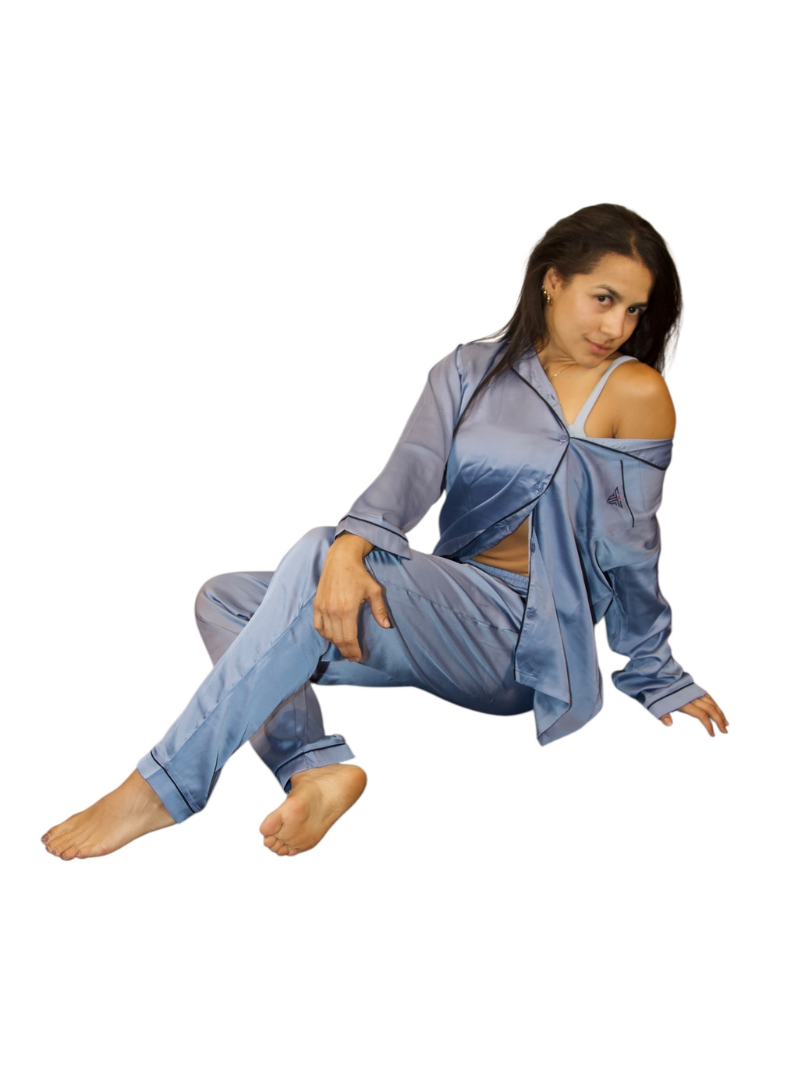 TIW-Women's-Night-Set - Satin-Blue (2)